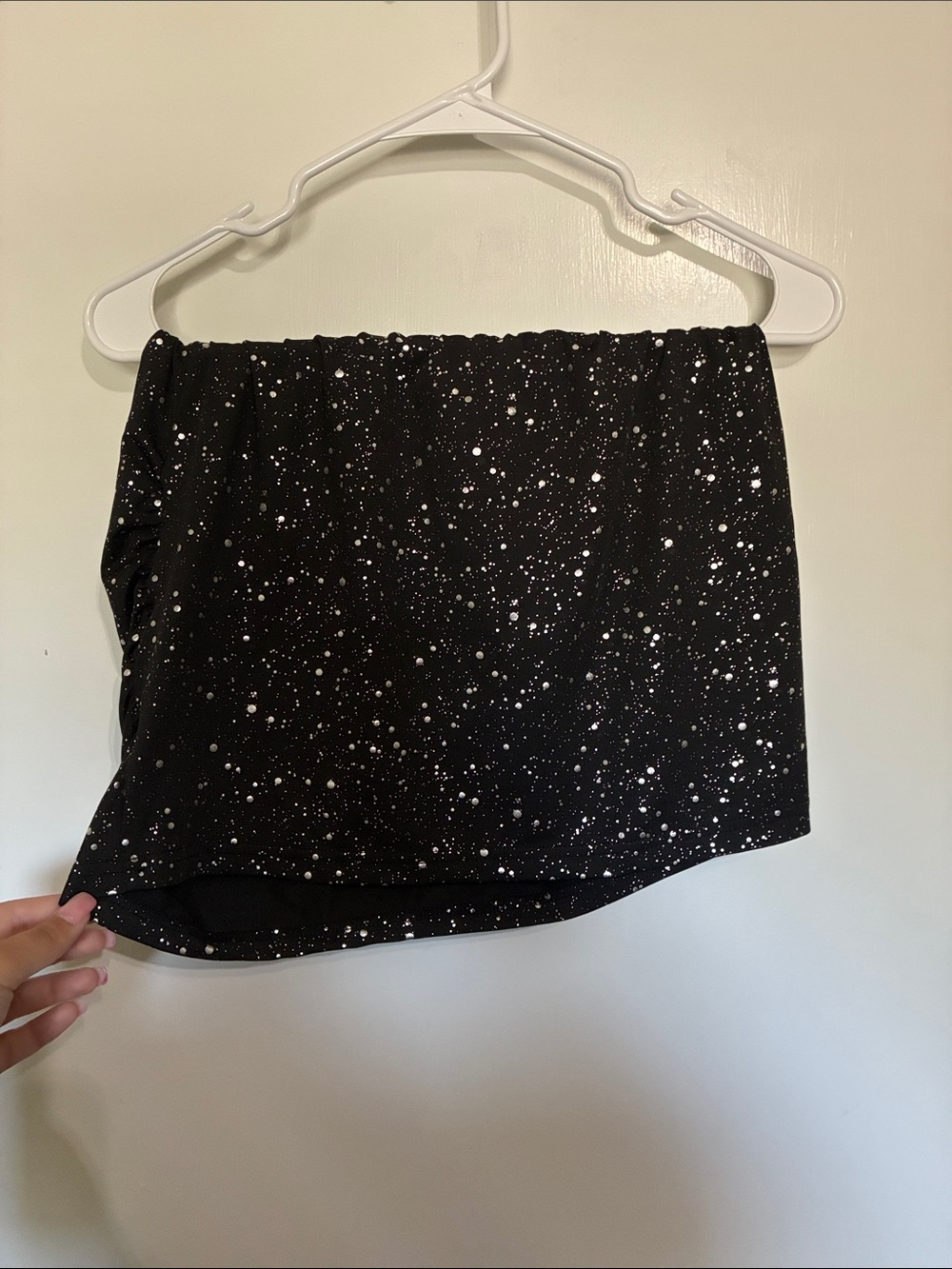 Black Speckled Mini Skirt